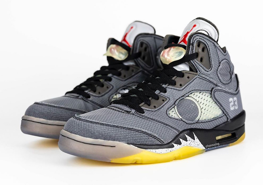 OFF-WHITE X AIR JORDAN 5 Hadir Dengan Tiga Warna Tali yang Berbeda |  Sneakers.co.id
