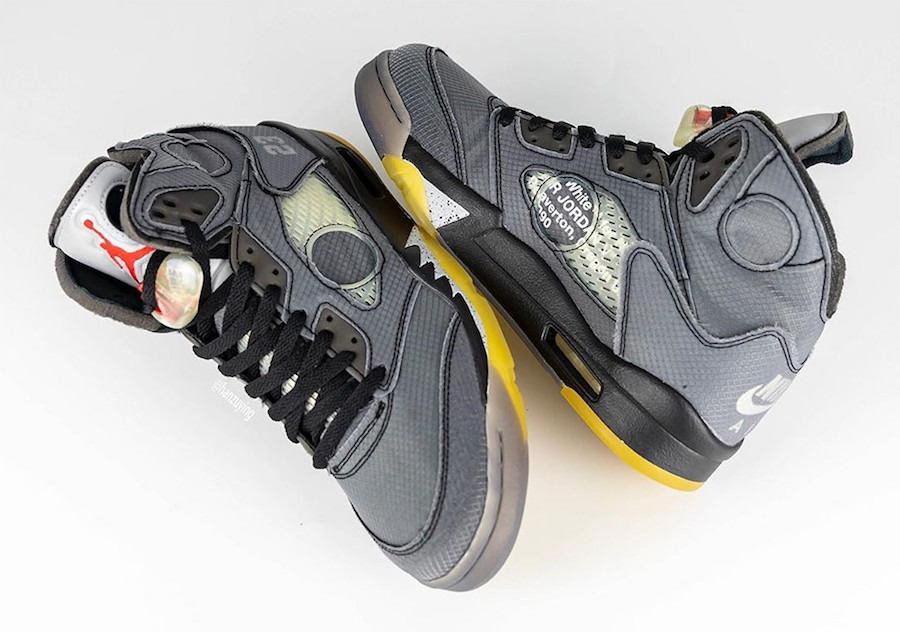 OFF-WHITE X AIR JORDAN 5 Hadir Dengan Tiga Warna Tali yang Berbeda |  Sneakers.co.id