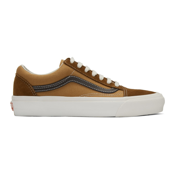 brown low top vans